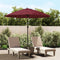 vidaXL - Parasol - met - aluminium - paal - 270 - cm - bordeauxrood