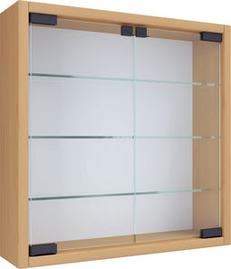 VCM Houten glazen wandvitrine Wandvitrine Verzamelvitrine Mandosa S Houten glazen wandvitrine Wandvitrine Verzamelvitrine Mandosa S