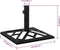 vidaXL - Parasolvoet - 44x44x31 - cm - gietijzer - zwart
