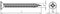 Würth WÜPOFAST - A2 VD verzonken kop Z - Houtschroef 5x25 mm - (100 st)