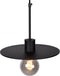 Atmooz - Hanglamp Jacob - Industrieel - Woonkamer / Slaapkamer / Eetkamer - Plafondlamp - Zwart - Hoogte 130cm - Metaal