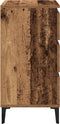 vidaXL - Nachtkastje - Oud - Hout - 40x35x70 - cm - Engineered - Hout