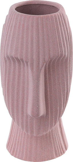 Beliani PALLINI - Bloemenvaas - Roze - Steengoed