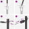 vidaXL - Hekposten - met - Spike - - - 7 - stuks - Ø32 - mm, - 60 - cm, - Gegalvaniseerd - Staal