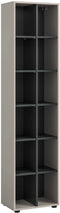 Furnilux Noida - Stellingkast - Praktische indeling - Zwart - 35x45x192cm
