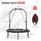 Coast Fitness Trampoline - Opvouwbare Mini Trampoline - Verstelbare Handgreep Ø101 cm Rood