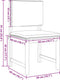 vidaXL - Tuinstoelen - zonder - Armleuningen - met - Kussens - - - Set - van - 2 - - - Massief - Acaciahout