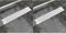 vidaXL - Doucheafvoer - 2 - st - rechthoekig - golvend - 530x140 - mm - roestvrij - staal