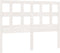 vidaXL - Hoofdbord - 140,5x4x100 - cm - massief - grenenhout - wit