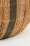 Mica Decorations Liliano Mand - Set van 2 - H48 x Ø50 cm - Jute - Donkergroen (2 stuks)