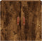 vidaXL - Wandkast - 60x31x60 - cm - bewerkt - hout - gerookt - eikenkleurig