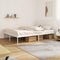 vidaXL - Bedframe - met - hoofdbord - metaal - wit - 150x200 - cm