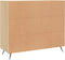 vidaXL - Dressoir - 90x34x80 - cm - bewerkt - hout - sonoma - eikenkleurig