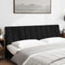 vidaXL - Hoofdbordkussen - 180 - cm - stof - zwart