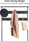 Goliving Kapstok XL - Garderoberek & Schoenenrek - 100 x 41,5 x 182 cm - Bruin/Zwart