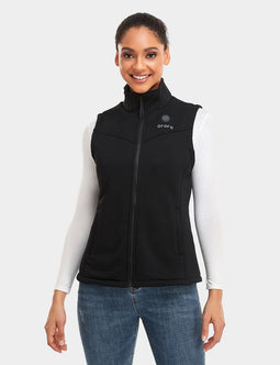 Verwarmde Fleece Bodywarmer – Zwart – Slim Fit - Inclusief Powerbank - Maat XL