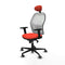 Piqueras y Crespo 2D036G1 - Bureaustoel - Hoofdsteun 1D lendensteun - Donker oranje