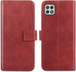 iMoshion Hoesje Geschikt voor Samsung Galaxy A22 (5G) Hoesje Met Pasjeshouder - iMoshion Luxe Bookcase - Rood