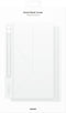 Samsung Galaxy Tab S9+ - Smart Book Cover - Liggend en staand te gebruiken - Wit