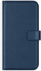 Selencia Hoesje Geschikt voor iPhone 13 Mini Hoesje Met Pasjeshouder - Selencia Echt Lederen Bookcase - Blauw