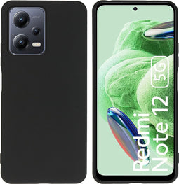 iMoshion Hoesje Geschikt voor Xiaomi Redmi Note 12 (4G) Hoesje Siliconen - iMoshion Color Backcover - Zwart
