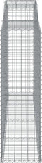 vidaXL - Schanskorven - 6 - st - gewelfd - 300x50x160/180 - cm - ijzer