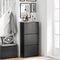 SoBuy FSR165-H-SCH - Schoenenkast - 3 Flappen - Zwart
