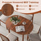Coast Ovale Eettafel - Houten Keukentafel - Compact Design - 110 x 78 x 77 cm - Walnoot