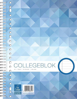 Work collegeblok A4 - lijn - 70 grams - 23 gaats - 80 vel - 1 stuk
