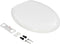 vidaXL - Toiletbril - soft-close - met - quick-release - ontwerp - wit