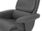 Relaxfauteuil LEGEND met voetenbank Kunstleer Grijs