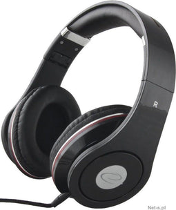 Esperanza EH141K - Stereo koptelefoon - Volumeregeling en zachte oor-kussens - Zwart