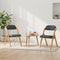 SoBuy FST92-SG - Klapstoel Set van 2 - Opvouwbaar met Zitkussen - Donkergrijs (2 stuks)