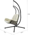 SoBuy Hangstoel - Hangstoel met standaard - Max. 150 kg - 103 x 125 x 190 cm - Crème