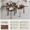 tectake Torquay - Salontafel-set - 3-delig - industrieel donkerbruin