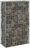 vidaXL - Schanskorfmuur - met - deksels - 900x30x200 - cm - gegalvaniseerd - staal