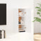 vidaXL - Wandkast - 35x34x90 - cm - bewerkt - hout - wit
