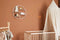 LIFA LIVING Wandrek Ronda - Wandplank Industrieel - Metaal en MDF Hout - 4 Planken - Rond Kruidenrek