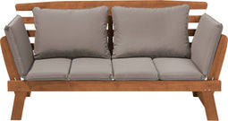 Beliani PORTICI - Tuinbank - Lichte houtkleur - Eucalyptushout