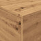 vidaXL - Salontafel - met - LED-verlichting - 90x50x40cm - artisanaal - eikenkleur