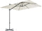 vidaXL - Parasol - met - draagbare - voet - zandkleurig