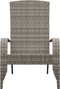 vidaXL - Tuinstoel - Adirondack - poly - rattan - grijs