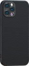 Geschikt voor iPhone 12 PRO MAX - Backcover Liquid Siliconen Case TPU Hoesje - Zwart - Luxe Telefoonhoesje Wallet Case Pasjeshouder PU Leder