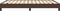 vidaXL - Bedframe - kunstleer - bruin - 140x200 - cm