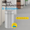 BRASQ Papierbak 21 liter - Geperforeerde metalen afvalbak en paraplubak - Zilver