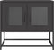 vidaXL - Tv-meubel - 68x39x60,5 - cm - koudgewalst - staal - zwart