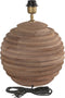 PTMD Roven Natural Mango Wood Ribbed Table Lamp Base