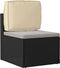 vidaXL - Ligkussen - voor - Rugleuning - Beige - 50x40x12 - cm - Oxford - Stof