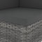 vidaXL - Tweezitsbank - sectioneel - poly - rattan - grijs
