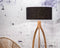 GOOD&MOJO Vloerlamp Annapurna - Donkergrijs/Bamboe - Ø60cm - Scandinavisch,Bohemian - Staande lampen voor Woonkamer - Slaapkamer